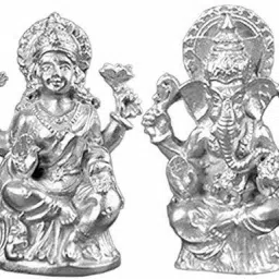Para Laxmi Ganesh Idol Decorative Showpiece-5 cm-image-32