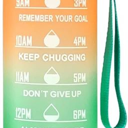 Unbreakable 1L Motivational Water Bottle with Motivational Time Marker 1000 ml Bottle-image-35