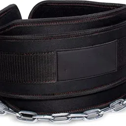 Dip Belt for Weightlifting, Weight Belt with Chain for Pullup Back / Lumbar Support-23