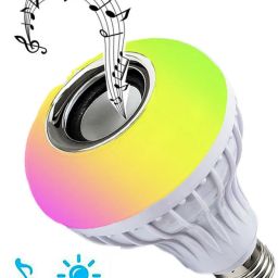 UPROKT Portable Wireless Bluetooth Bulb Speaker Home Theatre Led Bulb Multi Color Changing RBG Led Music Light Bulb Bluetooth Music Bulb Led For Party Home Decoration And Night Light 7W RBG LED and 5 W bluetooth Sterio Speaker For Home Party Decoration, Birthday Celibration Night Smart Bulb Smart Bulb-20