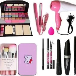 Ycam kitty Hair Dryer, 1 Mini Hair Straightener, 3in1 36H Eyeliner, Personal Care Appliance Combo-image-72