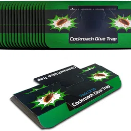 Cockroach Glue Traps 19.2x9cm Green | Pack of 20 for Home, Kitchen, Office Snap Trap-18