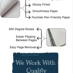 shivay Spiral binding notebook A4 Notebook Ruled Spiral binding notebook 300 Pages image 3