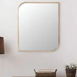 Home Centre Reflection Metal Framed Wall Mirror-18