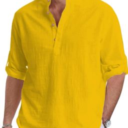 Men Solid Pure Cotton Straight Kurta-image-2