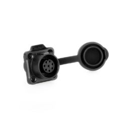 LP-12 Female 8 Pin Soldering Type Floating Power Socket with Plastic Shell IP67 100V 3ALP-12 Female 8 Pin Soldering Type Floating Power Socket with Plastic Shell IP67 100V 3A image 1