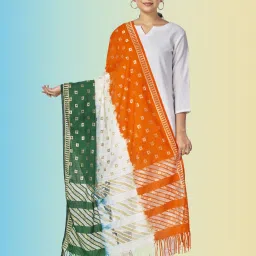 Silk Blend Printed Multicolor Women Dupatta-image-52