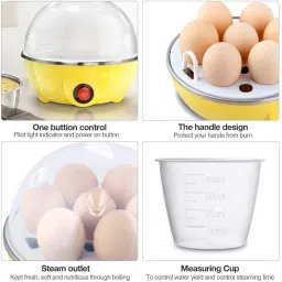qexle Single Layer Egg Boiler – Electric Automatic Egg Cooker (7 Egg Capacity) Egg Cooker image 2
