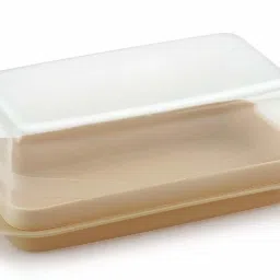 Plastic Butter Box Dish with Lid for Dinning and Kitchen, Butter Dish Serving Set (OFF WHITE) Butter Dish Serving Set-10