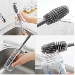 TinybloomSilicon Brush for Water Bottles Bottle Cleaning Brush6019-97
