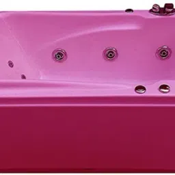 Bonn 4.5 Ft Jacuzzi with Back Massage and Filler System - Magenta Free-standing Bathtub-image-83