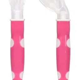 BPA Free Baby Angular Self Feeding Spoons Set With Silicone Tip- Polypropylene, Silicone-15