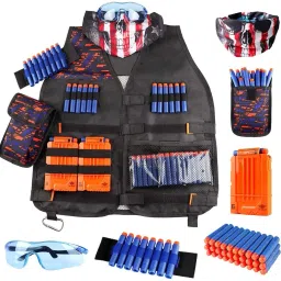 Tactical Vest Kit for Kids, Nerf Gun Gear for Boys Girls, Nerf Guns Toys-0