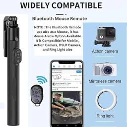 Sconzi Y17 Selfie Stick Tripod Long 170cm with Tripod & Remote XX03 Tripod image 2