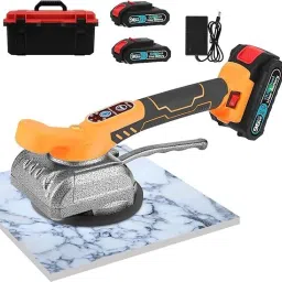 Tile Vibration Tools for Installation with Suction Cup, 5 Speed limit(2 Battery) Multi Vise Tool-36