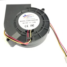 DHRUV-PRO CLB9733UH12B Ball Bearing DC 12V 3.0A 6000 RPM High Speed 3-Pin Air Blower Fan Cooler-image-71