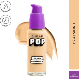 Liquid Foundation - 02 Almond | Water Resistant | Super Matte | Full Coverage Foundation-11