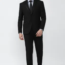 Men Single Breasted - 2 button Solid Suit-image-86