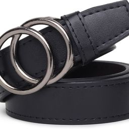 sunshopping Women Casual Black Synthetic Belt-picture-0