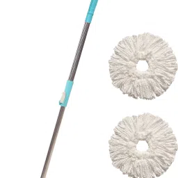 Smart Spin Mop-Mop Stick|Wet & Dry Cleaning Mop|Mops Pocha 2 Microfiber Refill Mop, Mop Set, Mop Refill-image-29