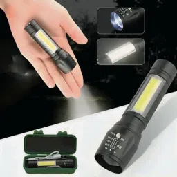 USB Rechargeable Waterproof Battery LED Torch MINI Portable Side Light Flash Light Zoomable Tactical LED Flashlight Torch Torch-17