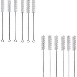 12 Set Steel Drinking Pipes Brush | Drinking Pipe Brush (White)-image-50