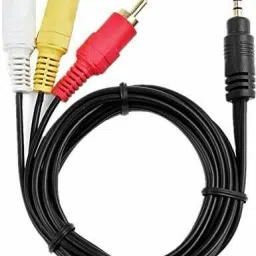 Rhobos 3 Rca Male To Male Composite Audio Video Av Cable Tv Lcd Led DTH Multipurpose Controller-45