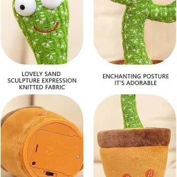 trimmo Cactus Talking Toy Dancing Cactus Repeats What You Say image 3