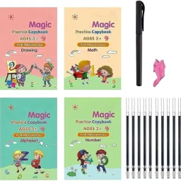 litoyz Magic Reusable Handwriting Copybook Alphabets, Numbers, Maths & Drawing image 4