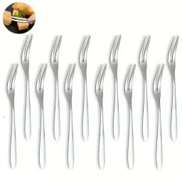 Fruity Feast Stainless Steel Fruit Fork, Dessert Fork Set-20