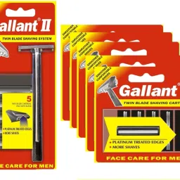 II Twin Blade Shaving Razor & Pack of 5 Cartridges (Pack of 6), Men-10