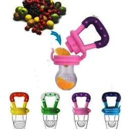 Silicone Nipple for Fruit with Rattle Handle for Baby Pack of 4 Teether and Feeder-20