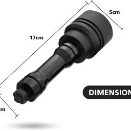asryd Heavy Quality Pulsar Rs 200 Frame Slider Crash Guard with Brackets Black image 2