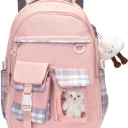 SB162_01 School Backpack College Bag Travel Bag 2nd Standard onward Waterproof School Bag-image-26