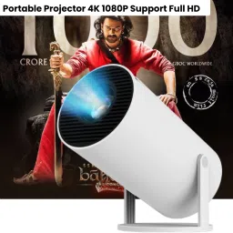 Frony Smart Projector for Home 4K Support Rotabable Design withApp Netflix,YouTubeA429 (4500 lm / 1 Speaker / Wireless / Remote Controller) Portable Projector-17