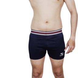 Fashion Solid Men Swim Bottom Blue Swimsuit-image-16