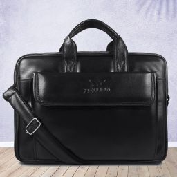 Men & Women Black Messenger Bag - Extra Spacious Waterproof Messenger Bag-image-55