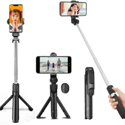 G2L Wireless Bluetooth Compatible Foldable Tripod For Smartphone With Shutter Remote Monopod, Tripod-38