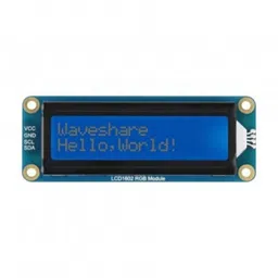 Waveshare LCD1602 RGB Module, 162 Characters LCD, RGB Backlight, 3.3V/5V, I2C Bus image 1