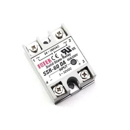 DC To AC SSR-60DA Solid State Relay Module 3-32 VDC /24-380VAC 60A image 2