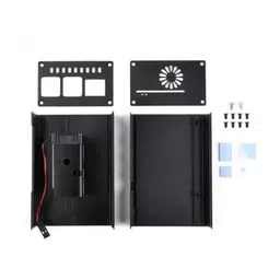 Stripe Aluminum Cooling Case for Raspberry Pi 4, Built-In Active Radiator with Fins image 2