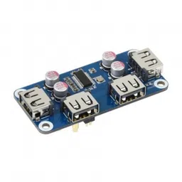 Waveshare USB HUB HAT (B) for Raspberry Pi Series with 4x USB 2.0 Ports image 1