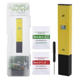 Yellow 0.1 Resolution Digital PH Meter Tester Instruments With ATC 0.0-14.0pH image 2