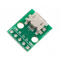 Micro USB Type B Mike Patch Straight Plug Adapter Plate Welding Head Breakout Board image 1