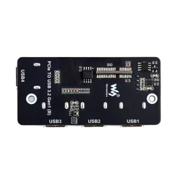 Waveshare PCIe TO USB 3.2 Gen1 Adapter for Raspberry Pi Compute Module 4 IO Board, 4x HS USB image 3