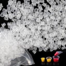 Plastic Tattoo Ink Cups Caps Holders Supplies M Size (200pcs) Permanent Tattoo Kit-image-1