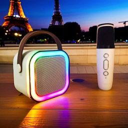Saibaba Insulators Karaoke Speaker K12: Party POP Wireless Bluetooth Speaker with Mic, RGB 55 10 W Bluetooth Speaker-image-66