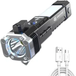 Torch Led with high beem Flashlight,Power Bank,Hammer & Magnets,SheetBelt Cutter Torch-image-54