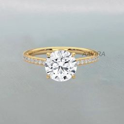 Bridal GRA Certified Cushion Cut Moissanite Engagement Ring Silver Ring-image-88