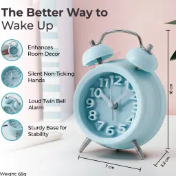 the better home Analog Blue Clock image 3